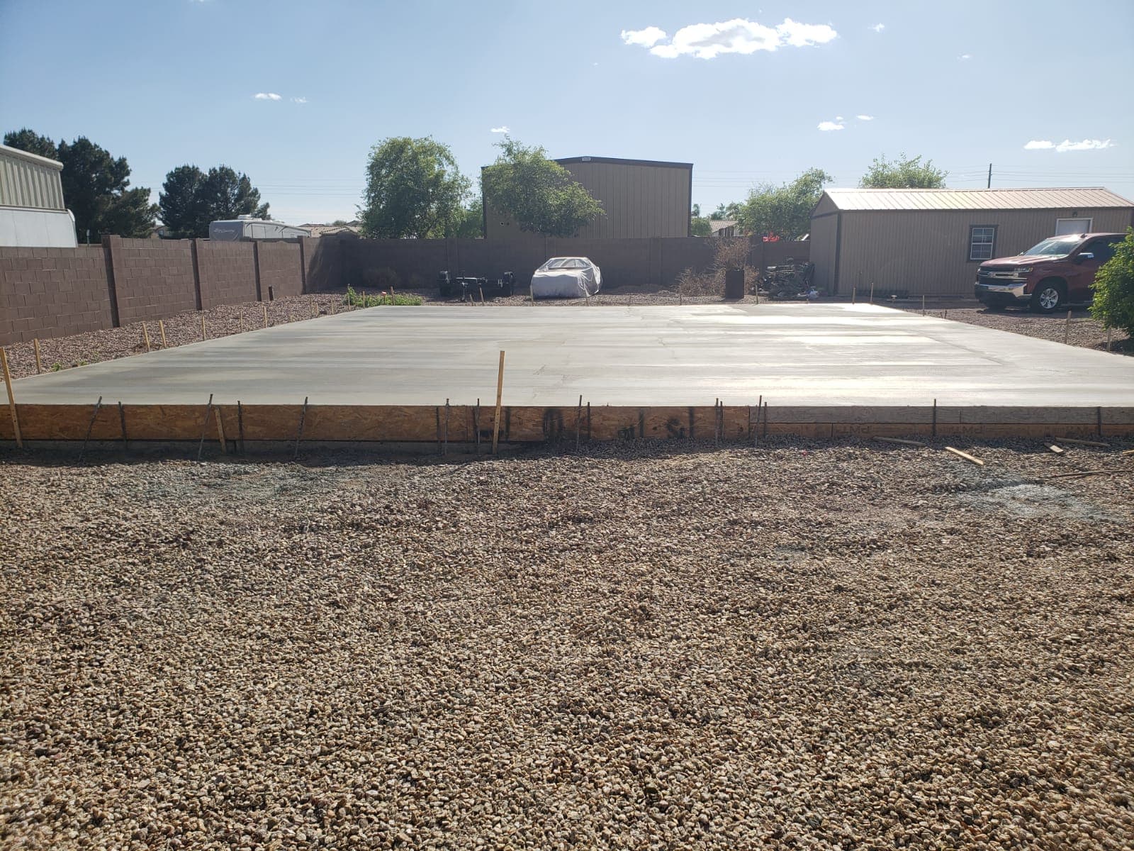 Gallery photos for Reinforced Concrete Slab Foundation for a Garage Build: Image #1