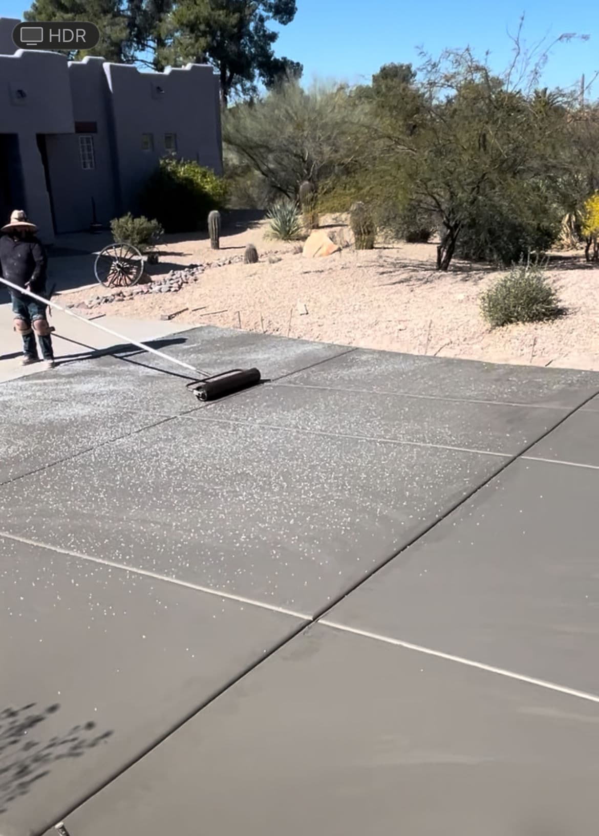Gallery photos for New Concrete Driveway with Salt Finish Ties the Property Together: Image #2
