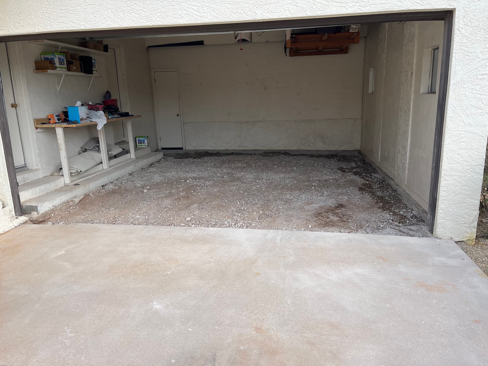 Gallery photos for Cracked Garage Floor Gets a Full Concrete Removal and Replacement: Image #1