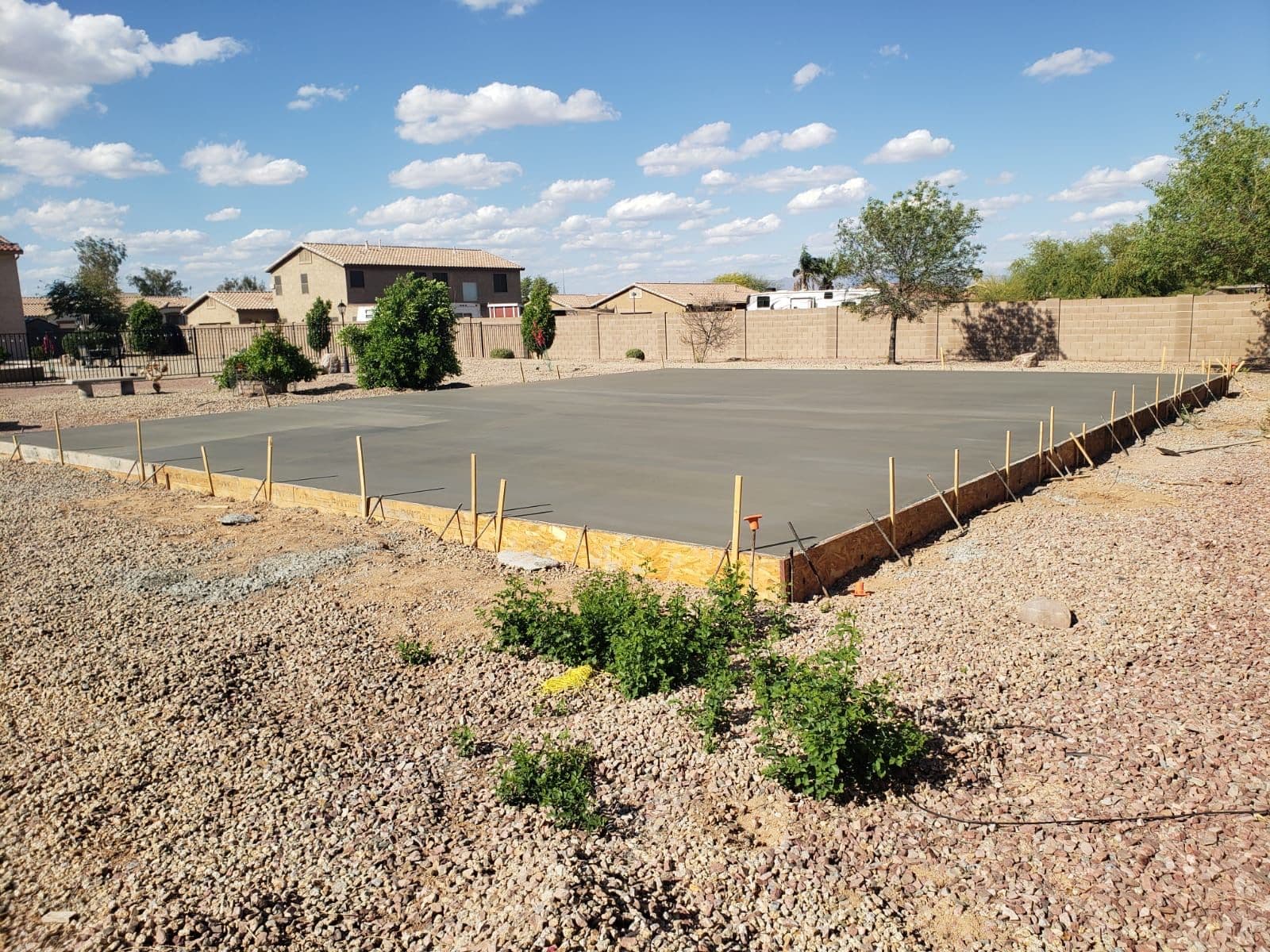Reinforced Concrete Slab Foundation for a Garage Build image