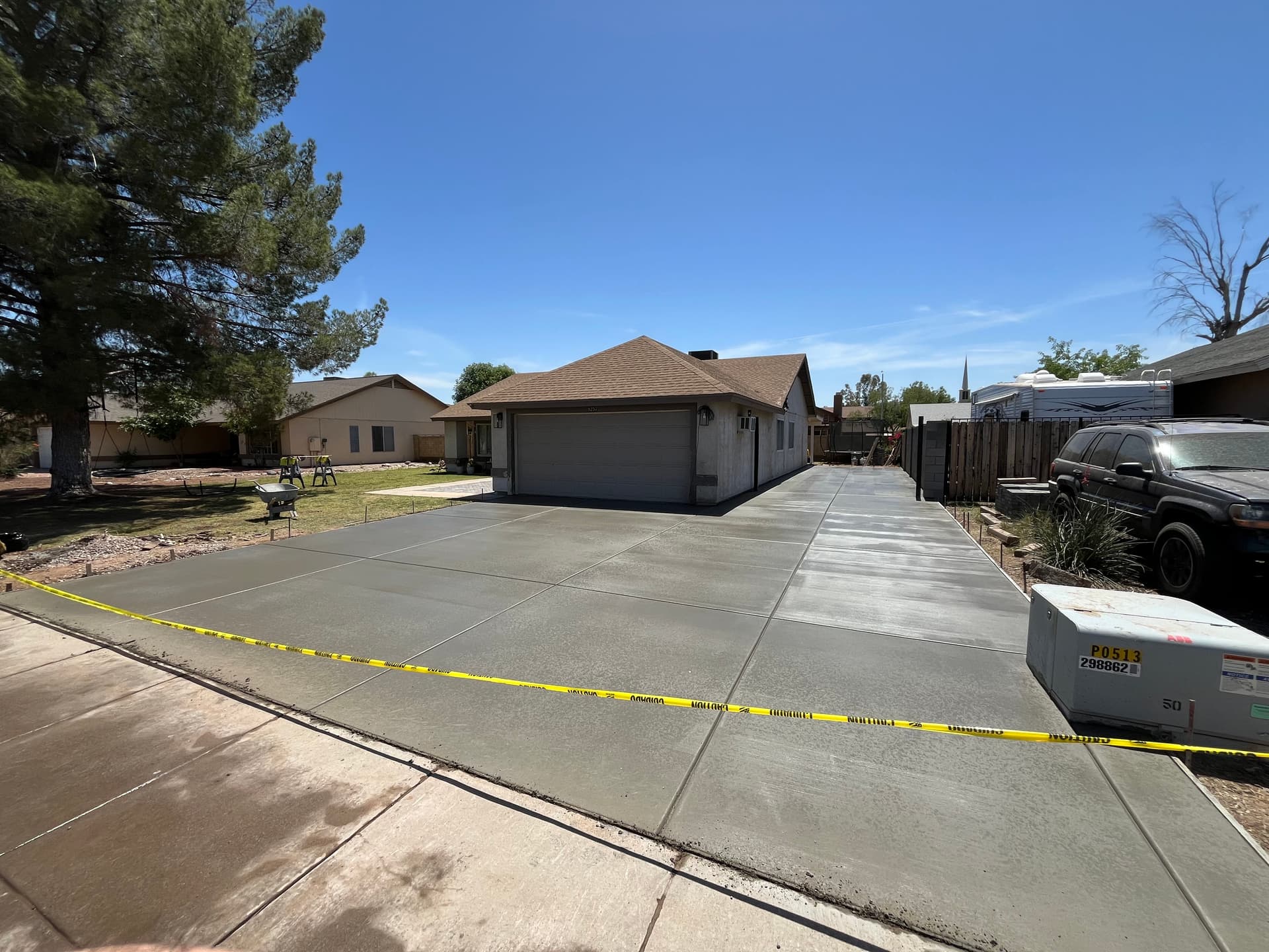 Driveway Replacement Plus RV Gate Concrete Expansion image
